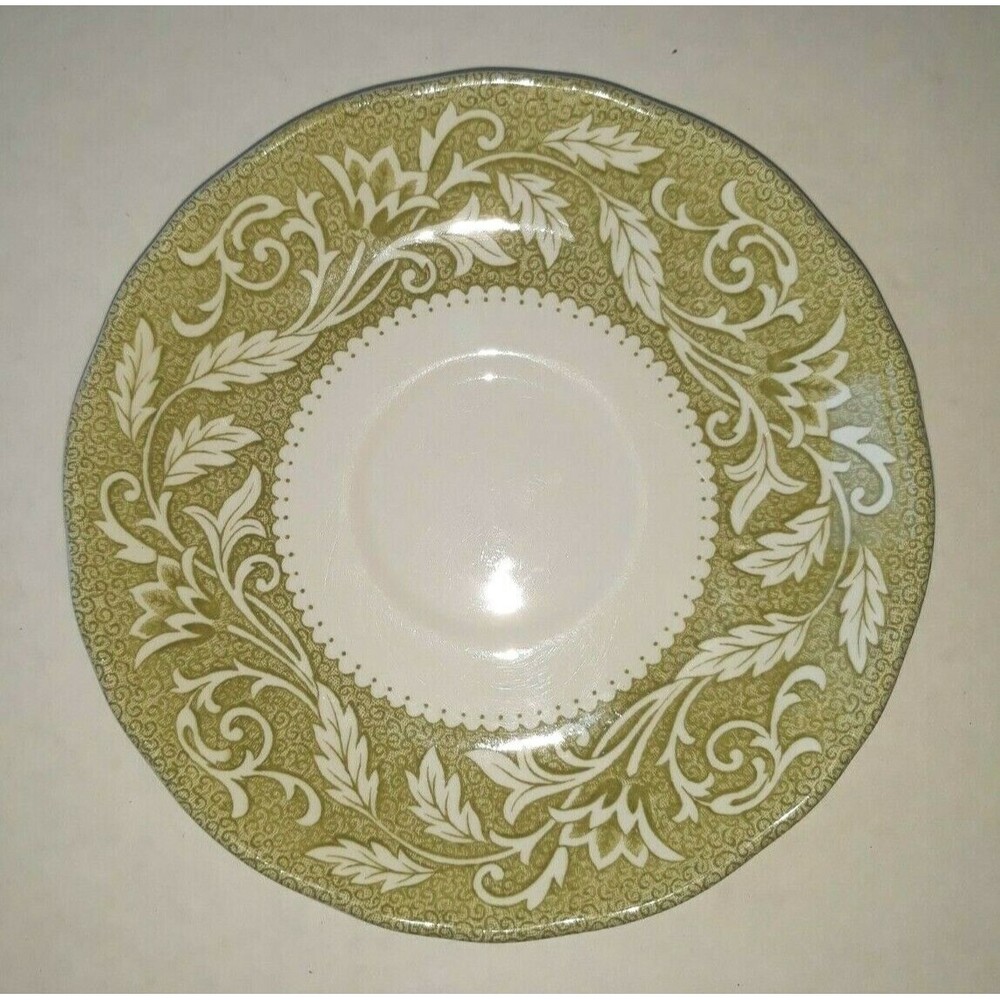 Royal Staffordshire Victoria Ironstone Meaken England - Saucers 5 1/2"